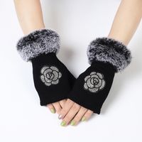 Women's Elegant Streetwear Heart Shape Flower Bow Knot Gloves 1 Piece sku image 13