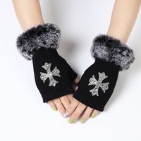 Women's Elegant Streetwear Heart Shape Flower Bow Knot Gloves 1 Piece sku image 21