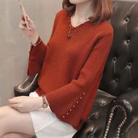 Women's Knitwear Long Sleeve Sweaters & Cardigans Casual Solid Color sku image 10