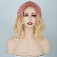 Women's Elegant Party Street Chemical Fiber High Temperature Wire Centre Parting Short Curly Hair Wigs main image 9