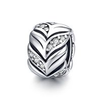 Casual Round Heart Shape Sterling Silver Inlay Zircon Jewelry Accessories sku image 3