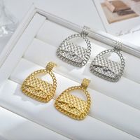 1 Pair Classic Style Geometric Plating Titanium Steel Drop Earrings main image 5