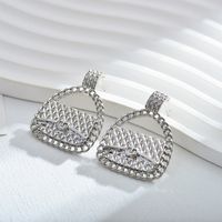 1 Pair Classic Style Geometric Plating Titanium Steel Drop Earrings main image 3