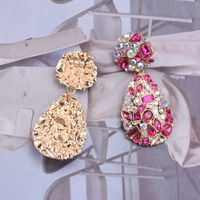 Wholesale Jewelry Glam Luxurious Geometric Alloy Zircon Plating Inlay Drop Earrings main image 4