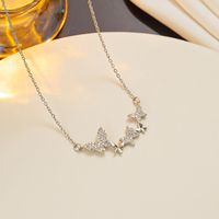 Simple Style Butterfly Stainless Steel Plating 18k Gold Plated Necklace main image 5