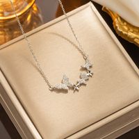 Simple Style Butterfly Stainless Steel Plating 18k Gold Plated Necklace sku image 2