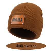 Mujeres Moda Color Sólido Trenza Sin Alero Gorro De Lana sku image 9