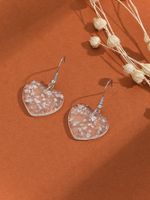 Wholesale Jewelry Cute Heart Shape Resin Drop Earrings main image 2