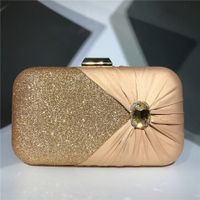 Women's All Seasons Polyester Solid Color Elegant Square Lock Clasp Evening Bag sku image 4