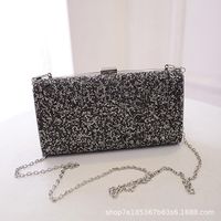 Silk Solid Color Square Evening Bags sku image 4