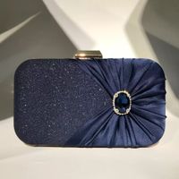 Women's All Seasons Polyester Solid Color Elegant Square Lock Clasp Evening Bag sku image 1