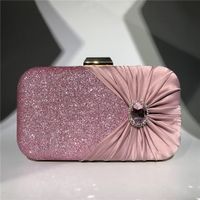 Women's All Seasons Polyester Solid Color Elegant Square Lock Clasp Evening Bag sku image 3