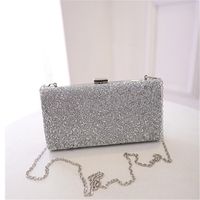 Silk Solid Color Square Evening Bags sku image 3