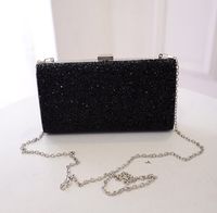 Silk Solid Color Square Evening Bags sku image 1
