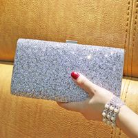 Silk Solid Color Square Evening Bags main image 3