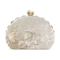 Femmes Toutes Les Saisons Satin Fleur Élégant Coquille Boucle Sac De Soirée main image 3