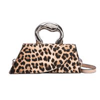 Women's Medium All Seasons Pu Leather Leopard Streetwear Square Flip Cover Handbag sku image 2