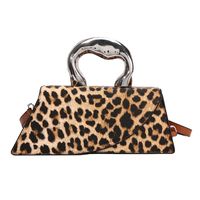 Women's Medium All Seasons Pu Leather Leopard Streetwear Square Flip Cover Handbag sku image 3