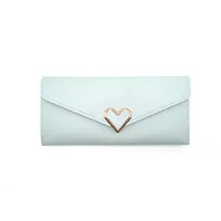 Women's Heart Shape Pu Leather Buckle Wallets sku image 4