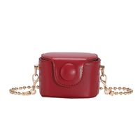 Women's Mini Pu Leather Solid Color Streetwear Square Magnetic Buckle Crossbody Bag main image 5