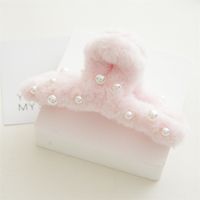 Sweet Pearl Plush Handmade Hair Claws sku image 2