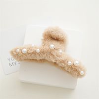 Sweet Pearl Plush Handmade Hair Claws sku image 5