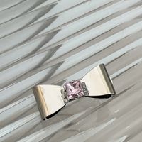Casual Simple Style Star Bow Knot Rectangle Metal Inlay Rhinestones Hair Clip sku image 13