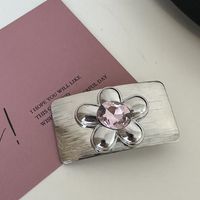 Casual Simple Style Star Bow Knot Rectangle Metal Inlay Rhinestones Hair Clip sku image 31
