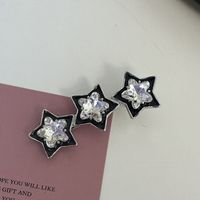 Casual Simple Style Star Bow Knot Rectangle Metal Inlay Rhinestones Hair Clip sku image 54