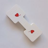 Simple Style Heart Shape Paper Jewelry Rack sku image 1