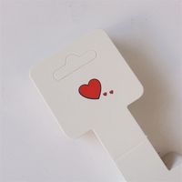 Simple Style Heart Shape Paper Jewelry Rack main image 5
