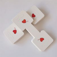 Simple Style Heart Shape Paper Jewelry Rack main image 1