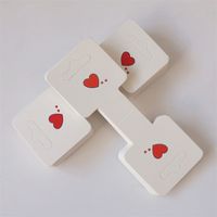 Simple Style Heart Shape Paper Jewelry Rack main image 3