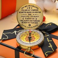 Dad To Son Enjoy The Ride Compass Multifunctional Compass Outdoor Mountaineering Gift main image 2