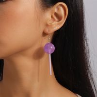 1 Pair Cute Candy Plastic Zinc Alloy Drop Earrings main image 8
