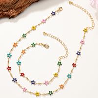 Simple Style Star 14k Gold Plated Alloy Wholesale Bracelets Necklace main image 3