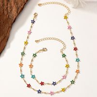 Simple Style Star 14k Gold Plated Alloy Wholesale Bracelets Necklace main image 4