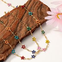 Simple Style Star 14k Gold Plated Alloy Wholesale Bracelets Necklace main image 5