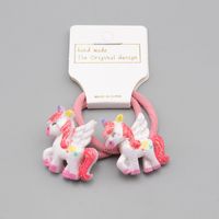 Cute Unicorn Resin Rubber Rubber Band sku image 3