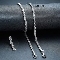 Basic Geometric Stainless Steel Plating Necklace sku image 4