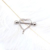 Casual Heart Shape Copper Rose Gold Plated White Gold Plated Gold Plated Nipple Ring In Bulk main image 6