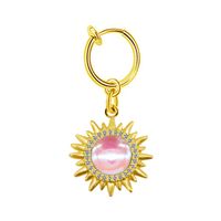 Casual Hawaiian Tropical Sun Stainless Steel Alloy Copper Gold Plated Rhinestones Belly Ring In Bulk main image 5