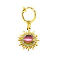Casual Hawaiian Tropical Sun Stainless Steel Alloy Copper Gold Plated Rhinestones Belly Ring In Bulk main image 7