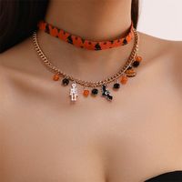Exaggerated Funny Halloween Pattern Alloy Halloween Women's Layered Necklaces main image 1