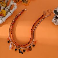 Exaggerated Funny Halloween Pattern Alloy Halloween Women's Layered Necklaces main image 5
