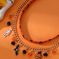 Exaggerated Funny Halloween Pattern Alloy Halloween Women's Layered Necklaces main image 3