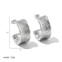 1 Pair Ig Style C Shape Plating Copper 18k Gold Plated Earrings sku image 2