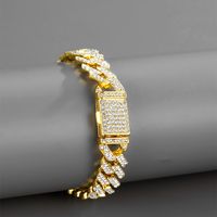 Hip-hop Vintage Style Simple Style Solid Color Alloy Plating Inlay Zircon Gold Plated Silver Plated Men's Bracelets Necklace main image 2