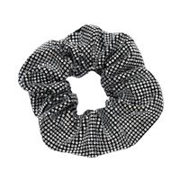 Elegant Solid Color Rhinestone Pleated Inlay Rhinestones Hair Tie main image 2