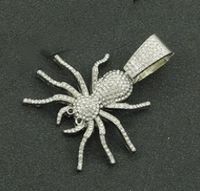 Hip-hop Exaggerated Spider Alloy Inlay Rhinestones Men's Pendant Necklace Necklace Pendant sku image 2